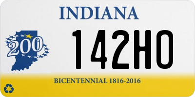 IN license plate 142HO
