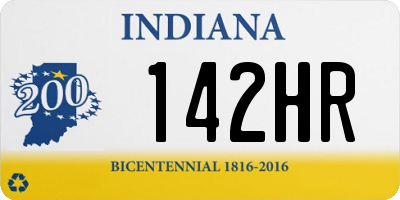 IN license plate 142HR