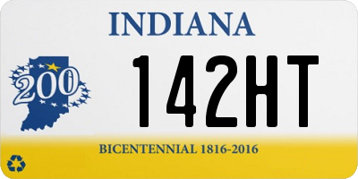 IN license plate 142HT