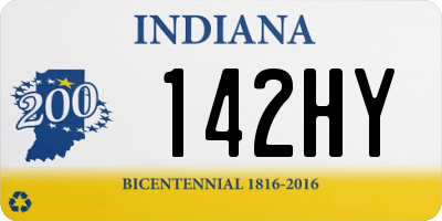 IN license plate 142HY