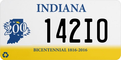 IN license plate 142IO