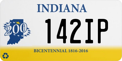 IN license plate 142IP