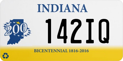 IN license plate 142IQ