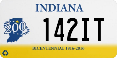 IN license plate 142IT
