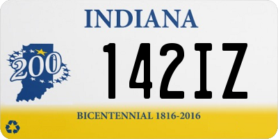 IN license plate 142IZ