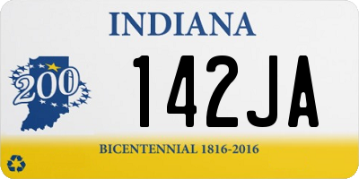 IN license plate 142JA