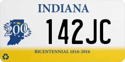 IN license plate 142JC