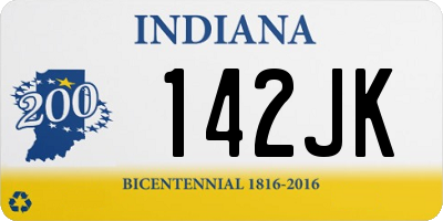 IN license plate 142JK