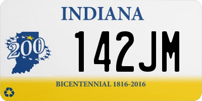 IN license plate 142JM