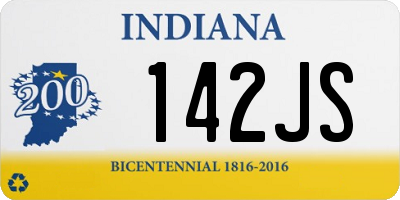 IN license plate 142JS