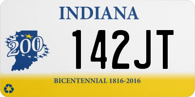 IN license plate 142JT