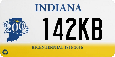 IN license plate 142KB