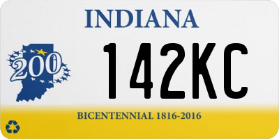 IN license plate 142KC