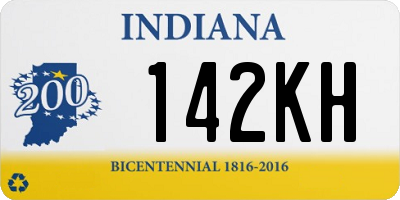 IN license plate 142KH