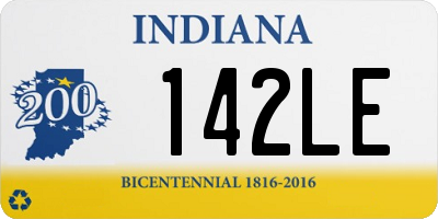 IN license plate 142LE