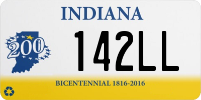 IN license plate 142LL