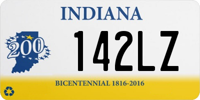 IN license plate 142LZ