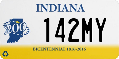 IN license plate 142MY