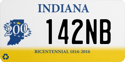 IN license plate 142NB