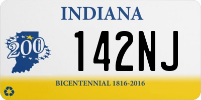 IN license plate 142NJ