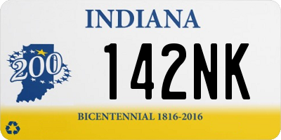 IN license plate 142NK