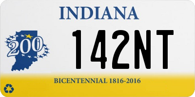 IN license plate 142NT