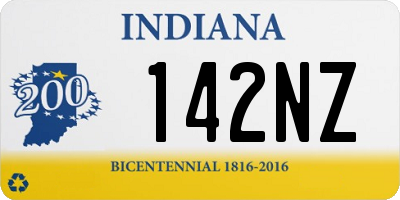 IN license plate 142NZ