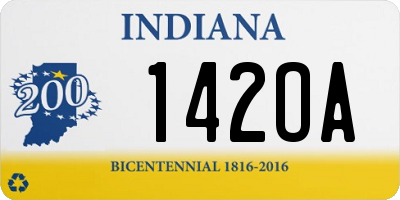 IN license plate 142OA