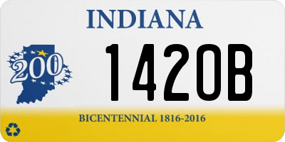 IN license plate 142OB