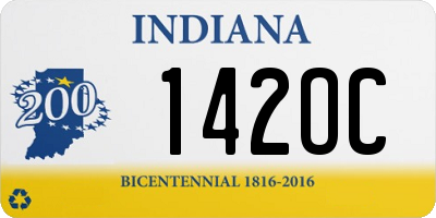 IN license plate 142OC