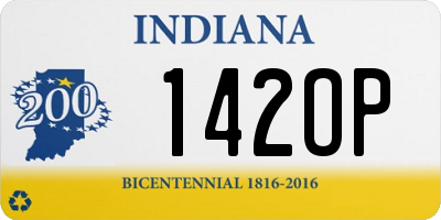 IN license plate 142OP