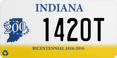 IN license plate 142OT