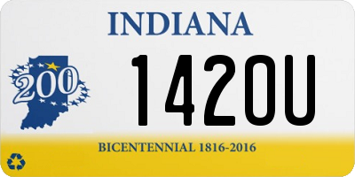 IN license plate 142OU