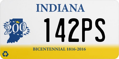 IN license plate 142PS
