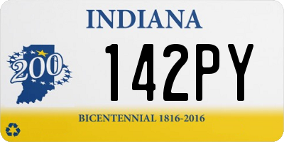 IN license plate 142PY