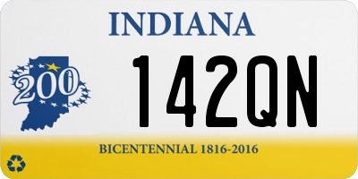 IN license plate 142QN