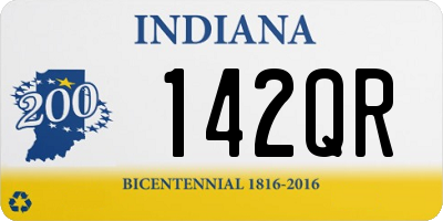 IN license plate 142QR