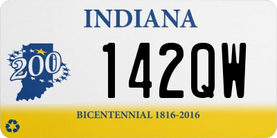 IN license plate 142QW