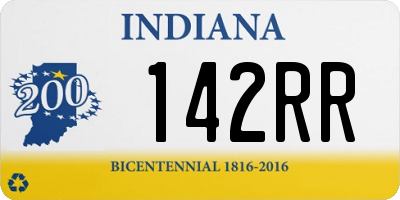 IN license plate 142RR