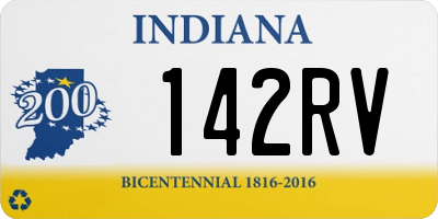 IN license plate 142RV