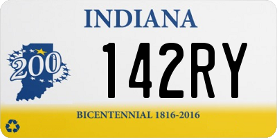 IN license plate 142RY