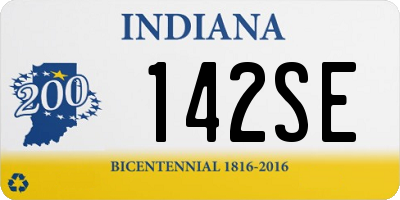 IN license plate 142SE