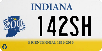 IN license plate 142SH