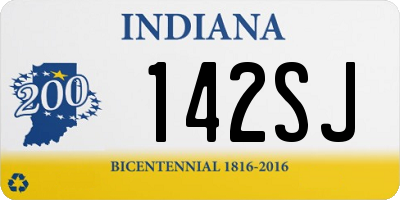 IN license plate 142SJ