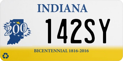 IN license plate 142SY