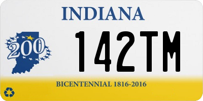 IN license plate 142TM