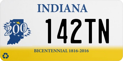 IN license plate 142TN