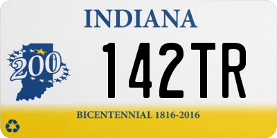 IN license plate 142TR