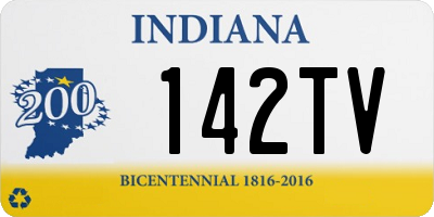 IN license plate 142TV