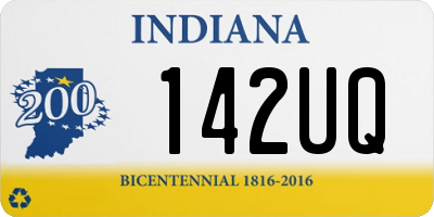 IN license plate 142UQ